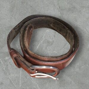 Brown Leather Belt Mens 34
